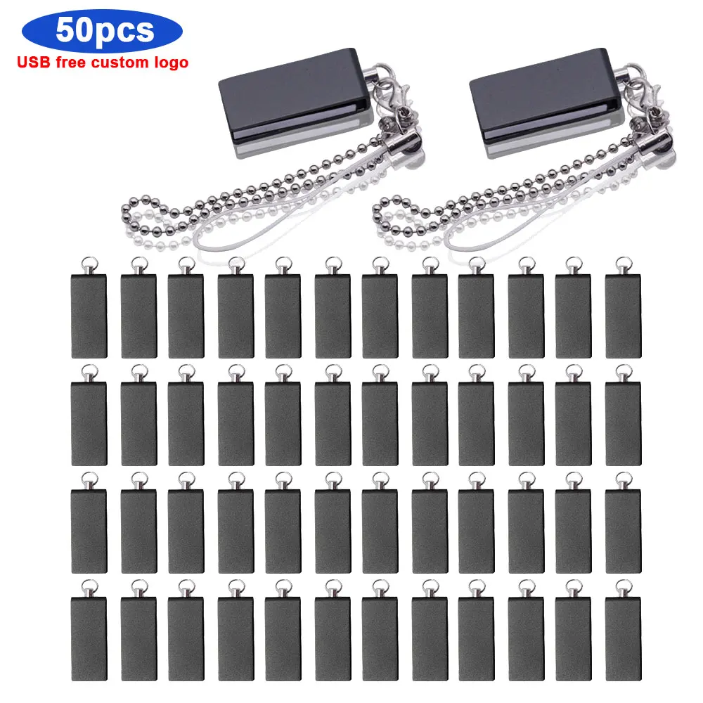Usb флеш накопитель 50 шт./лот металлический 128 ГБ высокоскоростной 32 Гб 64