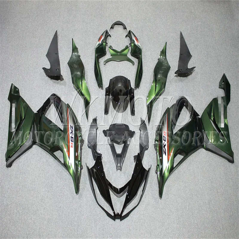 

Nose Fender Side Cowl Rear Tail Panel For KAWASAKI NINJA ZX6RR ZX-6R ZX636 2013-2018 2014 2015 2016 Fairing Bodywork Kit KA4
