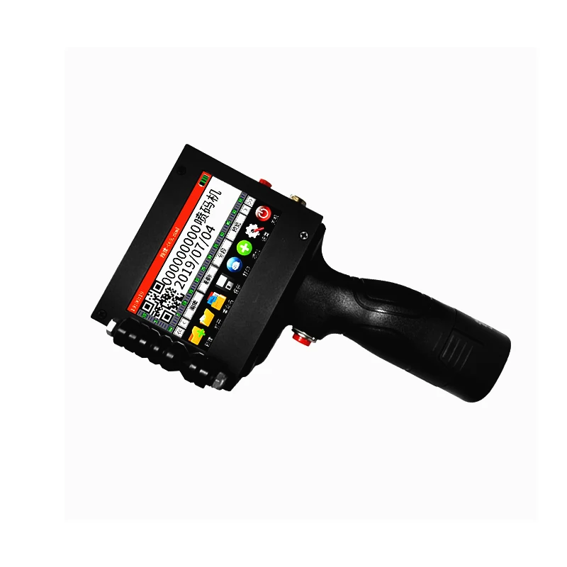 Портативный ручной струйный принтер ZK1680 Touch Inkjet для логотипа/даты истечения
