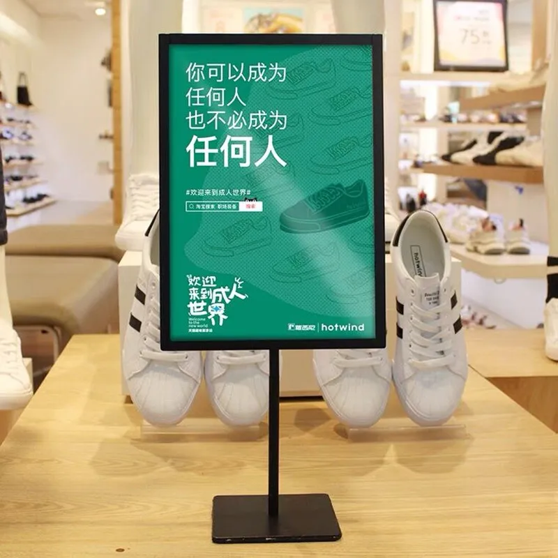 Ceny A5 Stojak Do Plakatu Znaku Aluminium Plakat Uchwyt Na Menu Rama Pionowy Stojak Na Stół Na Ulotki Stojak