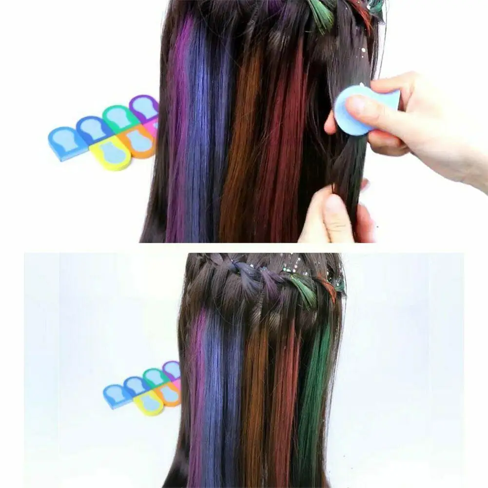 8 Colors Hair Color Portable Chalk Powder DIY Dye Salon Temporary Pastels Pastel Paint R2T8 | Красота и здоровье