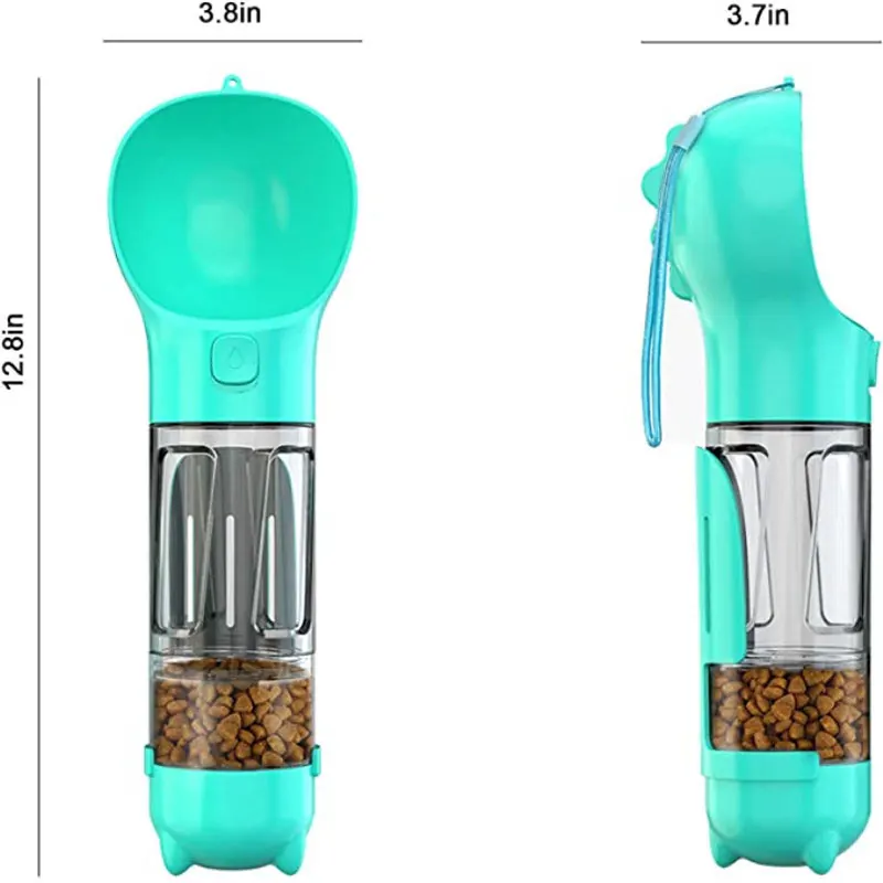 

Portable Multifunctional 3 In 1 Pet Water Bottle Dog Travel Water Dispensor New Design Cup With Food Container