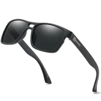 rectangular big frame sunglasses men polarized uv400 lens vintage fashion sun glasses driving male lady