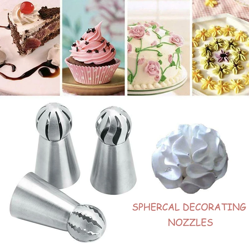 3 шт./лот русский Бал Факел Насадки цветок Fondant (сахарная) Обледенение советы по