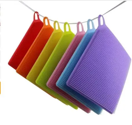 Силиконовая губка магически Чистящая Щетка кастрюля мыть щетки для чистки