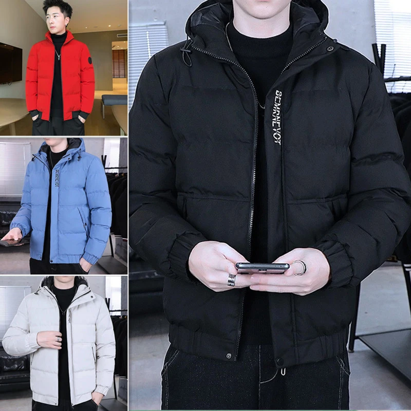 New Thickened Cotton Padded Jacket Men's Winter Korean Fashion Down Cotton Padded Jacket Warm Jacket