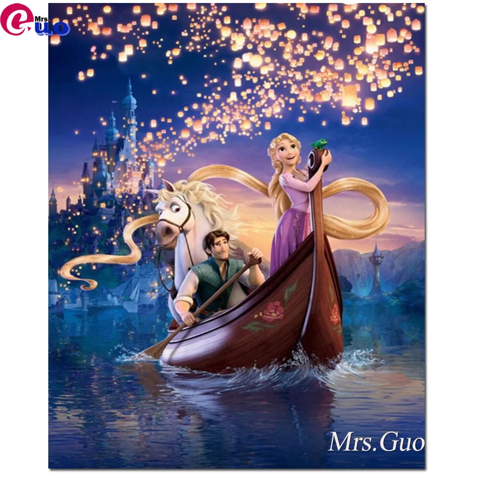 5D алмазная живопись сделай сам полноразмерная картина мультяшная принцесса