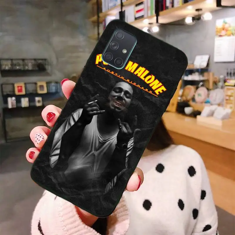 

PENGHUWAN post malone DIY Printing Phone Case cover Shell For Samsung A10 A20 A30 A40 A50 A70 A80 A71 A51 A6 A8 2018