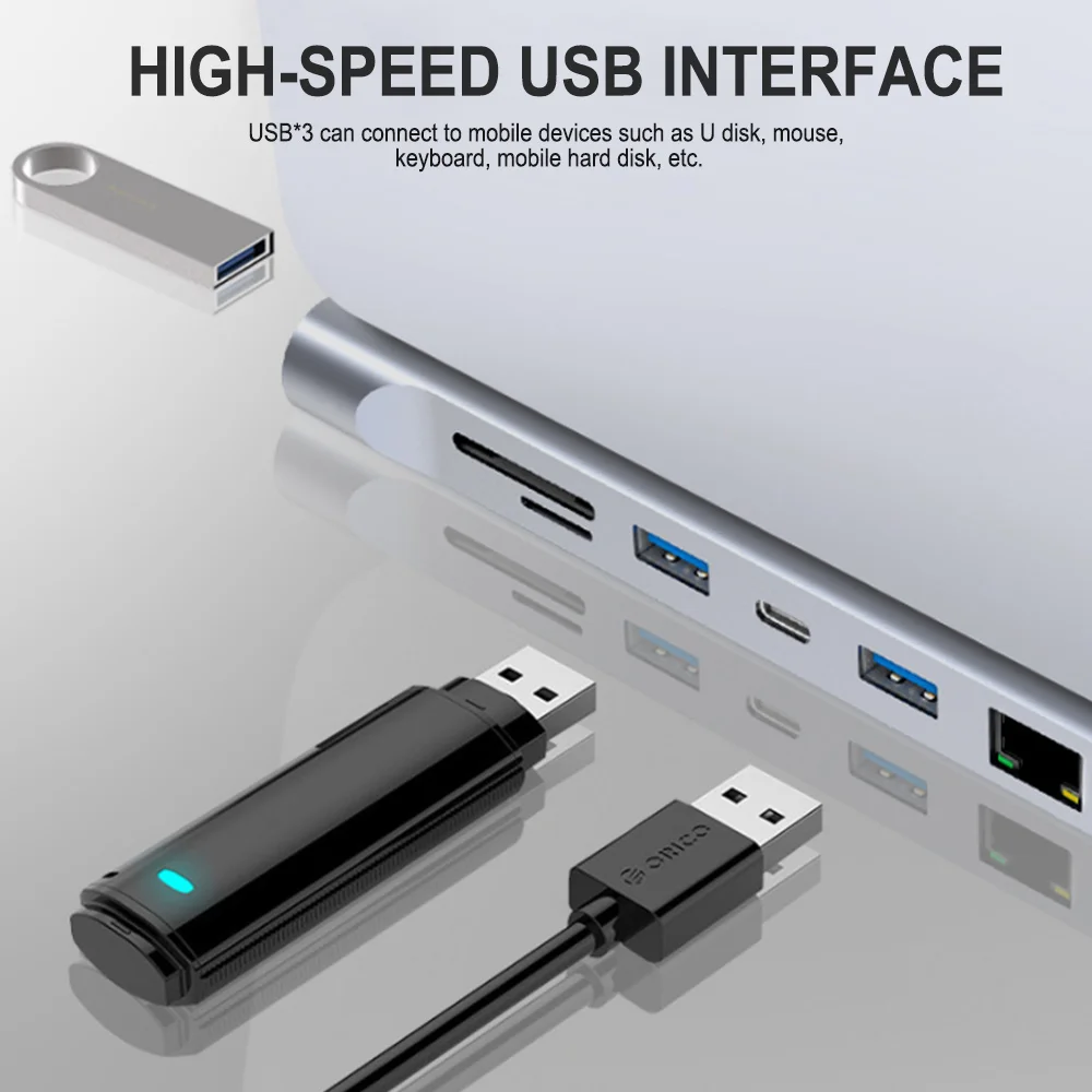 

USB C 3.0 Dock MST Dual Screen Dual Display Adapter Hub USB Type C Laptop Docking Station For Lenovo ThinkPad HP Dell XPS