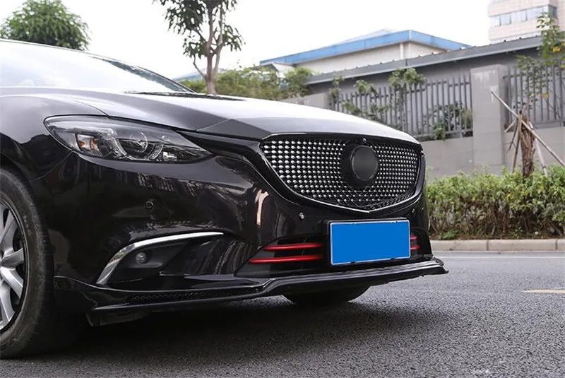 CEYUSOT для новой mazda 6 Автомобильная решетка отделка полосы 17 18 ABS Материал черный передний бампер полный грили крышка отделка мазда 6 M6 Wagon