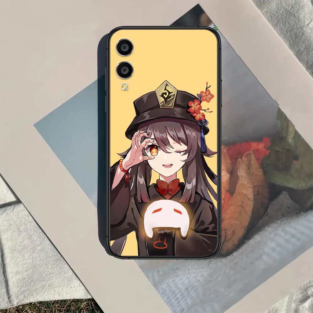 

Genshin Impact hutao Phone Case Cover Hull For HUAWEI honor 7a 8 8s 8a 8x 9 9x 10 20 i Lite Pro black Cover Silicone Prime