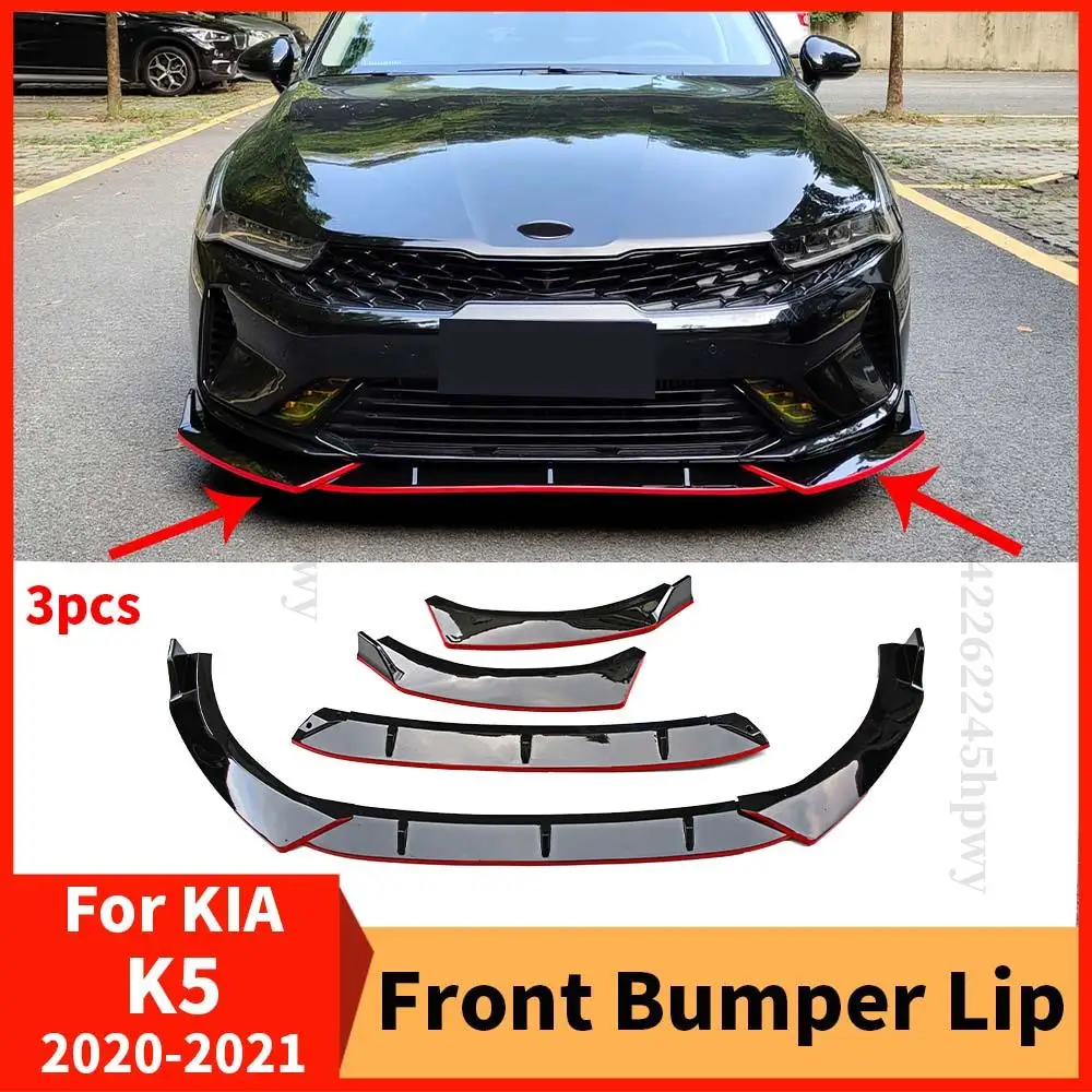 

Диффузор для переднего бампера, губ, нижнего подбородка, протектор, отделка, Стайлинг, подтяжка лица для Kia Optima K5 DL3 2020 2021, тюнинг