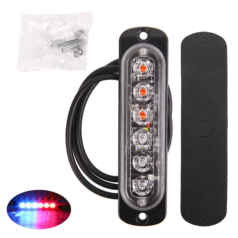 6 светодиодный грузовик автомобиль стробоскопа аварийного проблесковый маячок