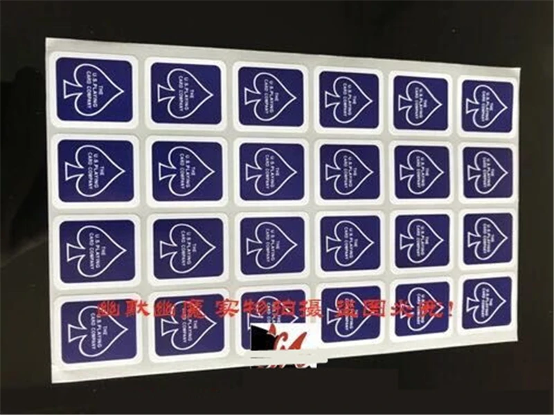 1 лист чехол с изображением игровой карты коробка палубное уплотнение наклейка