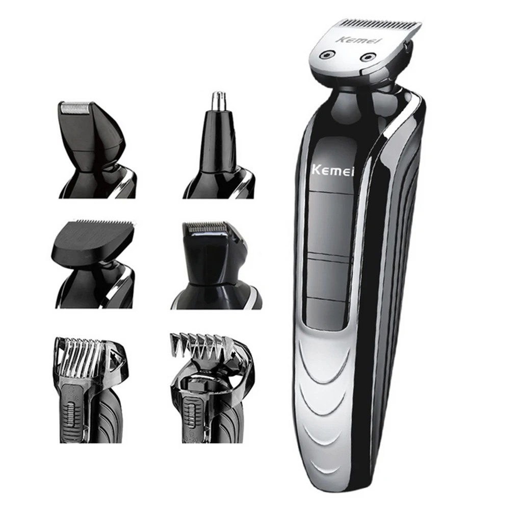 Kemei KM 1832 5 в 1 триммер для волос перезаряжаемая машинка стрижки Бритва бороды