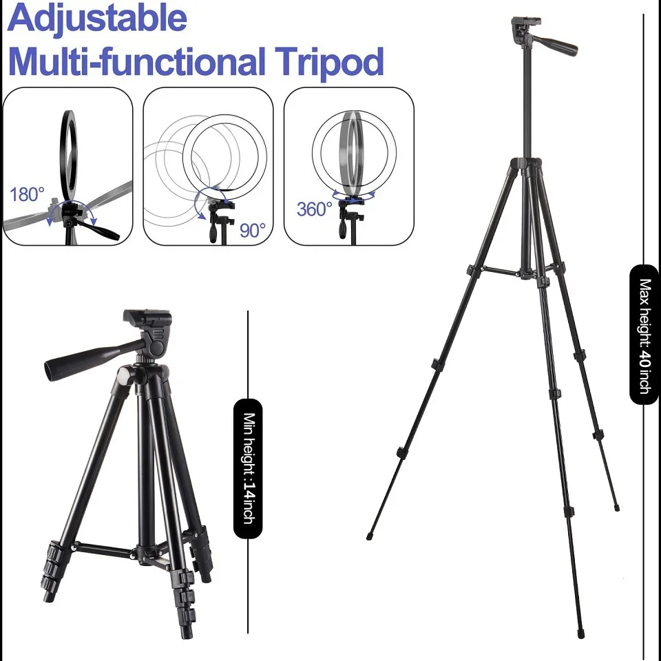 Кольцесветильник держатель для телефона 10 дюймов | Электроника