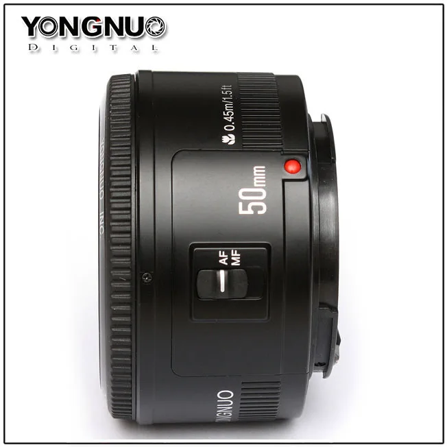 YONGNUO YN 50 мм F1.8 объектив с большой диафрагмой Автофокус YN50 для Nikon Canon EOS DSLR камер |
