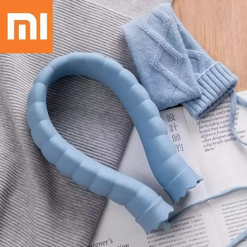 Xiaomi 710 мл u-образный мешок горячей воды силиконовый бутилированный рукогрейник оплетенная Кепка мягкая тара для воды, чтобы держать теплый дом