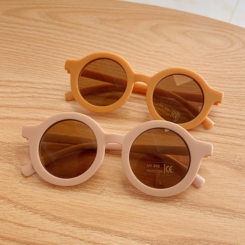 Солнцезащитные очки для мальчиков и девочек круглые винтажные с УФ-защитой |