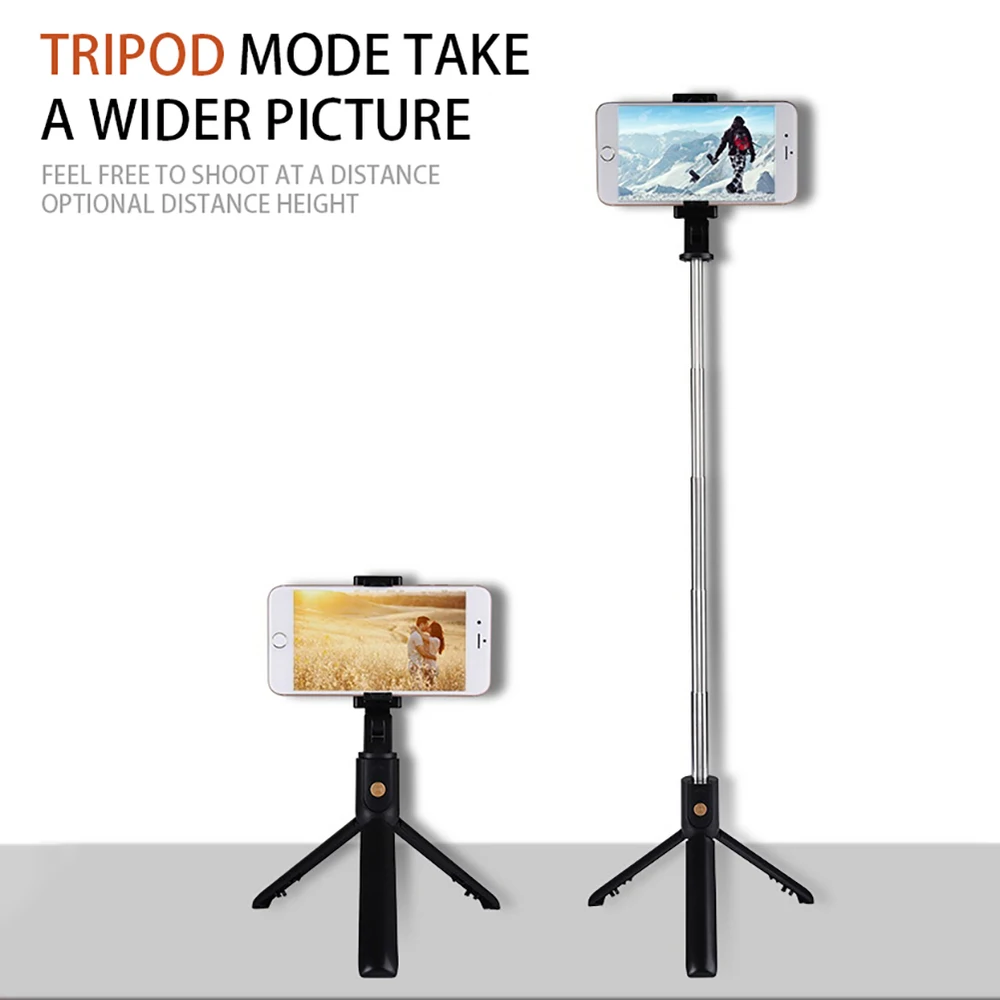 Bluetooth беспроводная селфи-палка для iphone Huawei android штатив с дистанционным