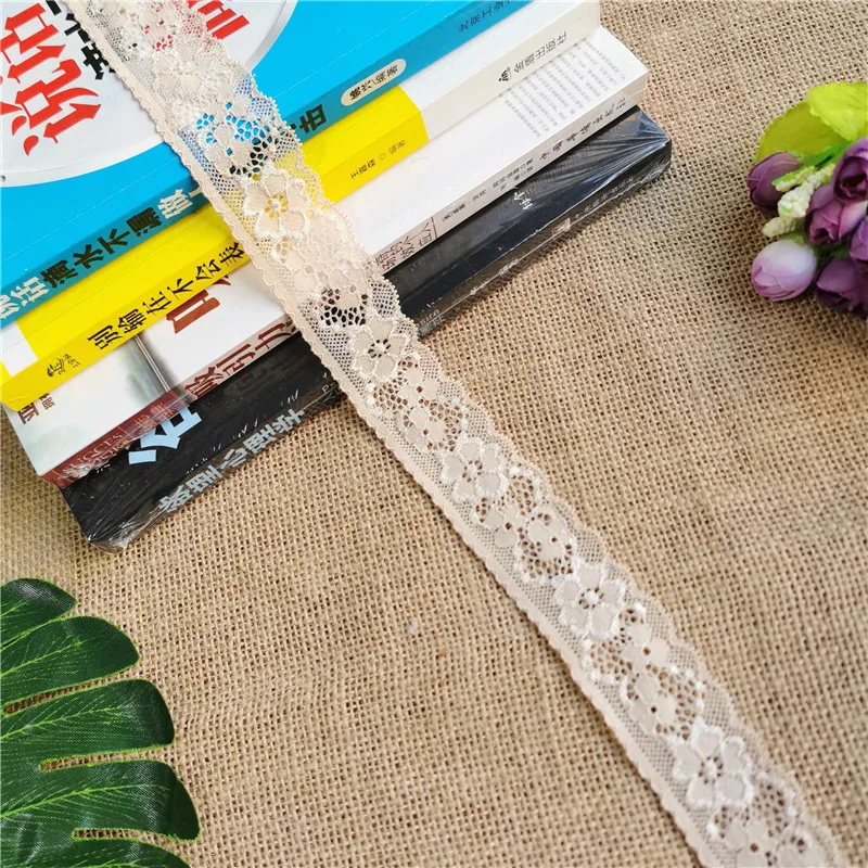 3 см S1355 белая эластичная кружевная ткань для рукоделия подходящая одежды нижнего