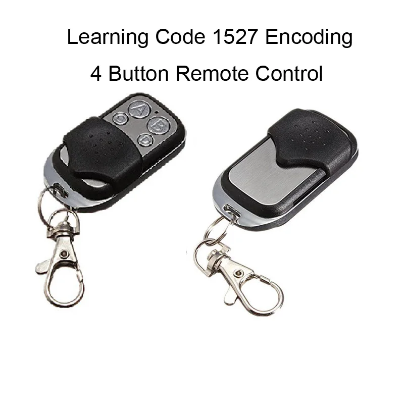 

433MHz Universal Wireless Remote Control DC 12V 2CH Relay Receiver Module RF Switch 4 Button Remote Control Gate Garage opener
