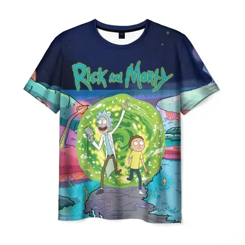 Мужская футболка 3D Путешествия Рик и Морти | одежда