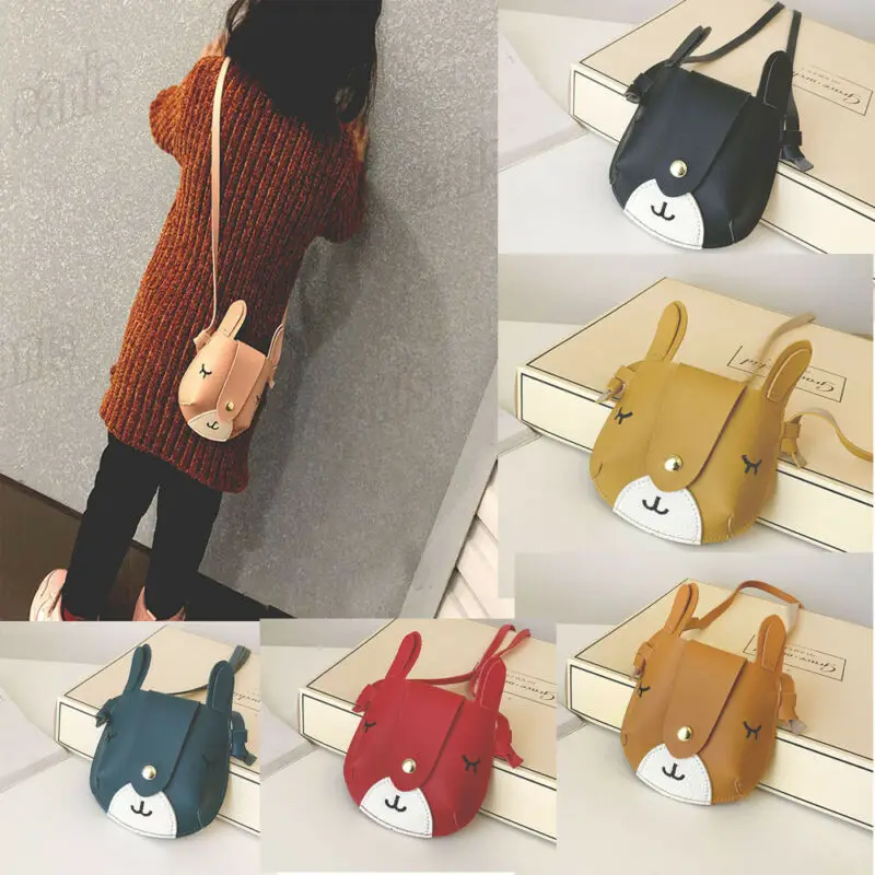 Милая кожаная сумка принцессы для маленьких девочек сумка-мессенджер через