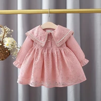 2021 spring princess lace baby girl dress for toddler girls clothing 1 year baby birthday party tutu dresses 0 3y baby clothes