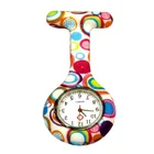 2021 часы, Лидер продаж, модные женские повседневные цветные круги, клипса для медсестры, брошь, подвесные карманные часы 661D21