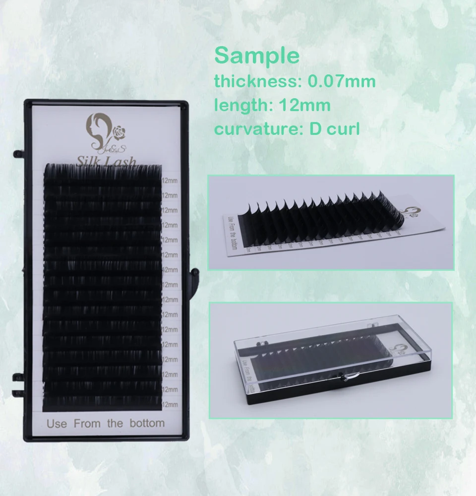 Высококачественные накладные норковые Индивидуальные ресницы Jeyelash 16 рядов для