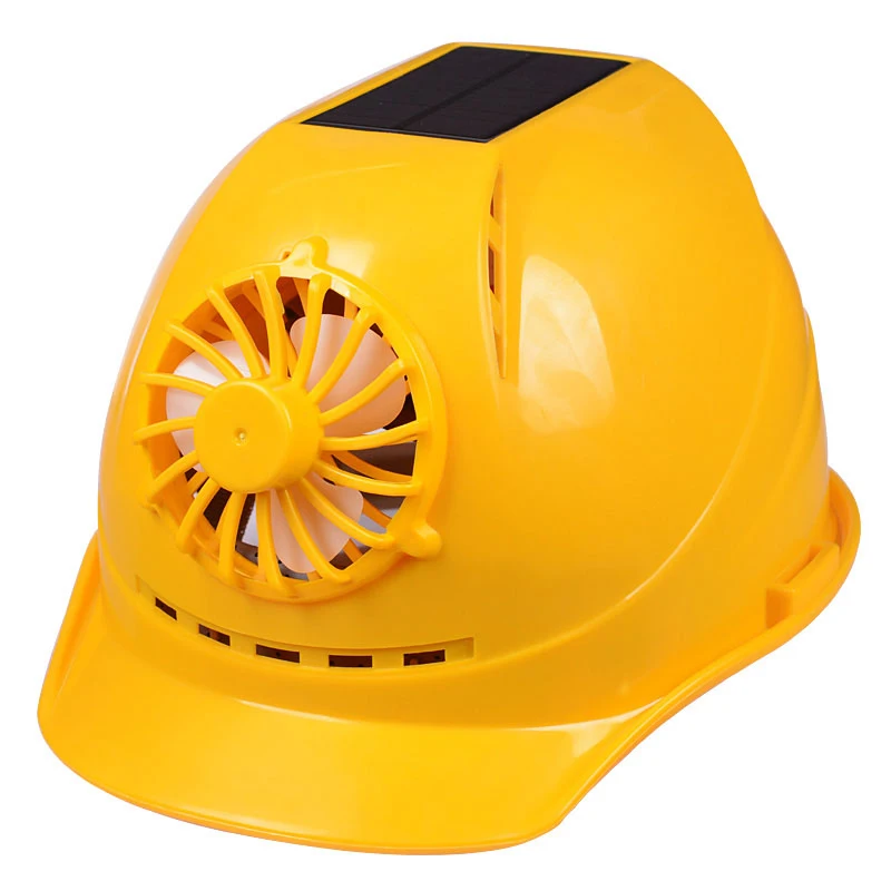 

Solar Power Safety Helmet Outdoor Working Fan Hard Hat Construction Workplace ABS Protective Fan Cap Powered by Solar Panel