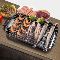 electric bbq grill stainless steel smokeless barbecue machine home kitchen non stick barbecue griddle baking pan