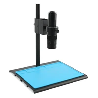 adjustable focusing bracket holder table stand 50mm zoom 180x 300x c mount lens for digital hdmi usb video microscope camera