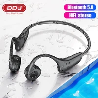 ddj for samsung wireless bluetooth earphones bone conduction headphones mp3 palyer built in 8g memory headset with microphone