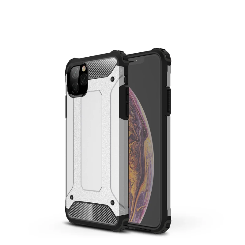 Для iPhone 11 Pro XS MAX XR X 6 7 8 Plus 5 5S SE TPU + PC Heavy Armor Тонкие Жесткие резиновые жесткие