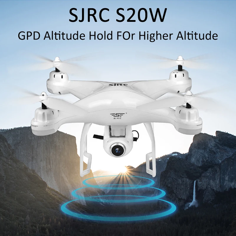 SJRC S20W двойной gps динамический слежение wifi FPV с 1080 P/720 P широкоугольная камера