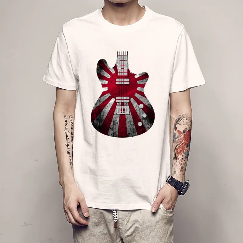 

Shirts Cartoon 3d Printing O-Neck Guitar Flag England T-Shirt Great Male T Shirts T-Shirt Camiseta Designer Mens Clothes Anime