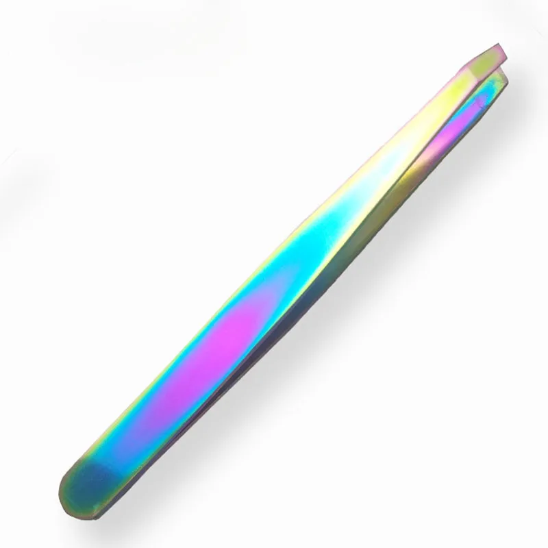 1 шт. бровей нержавеющая сталь tweezers угловой Наклонный триммер для бровей лица удаление волос ресницы на клипсах косметический инструмент для макияжа