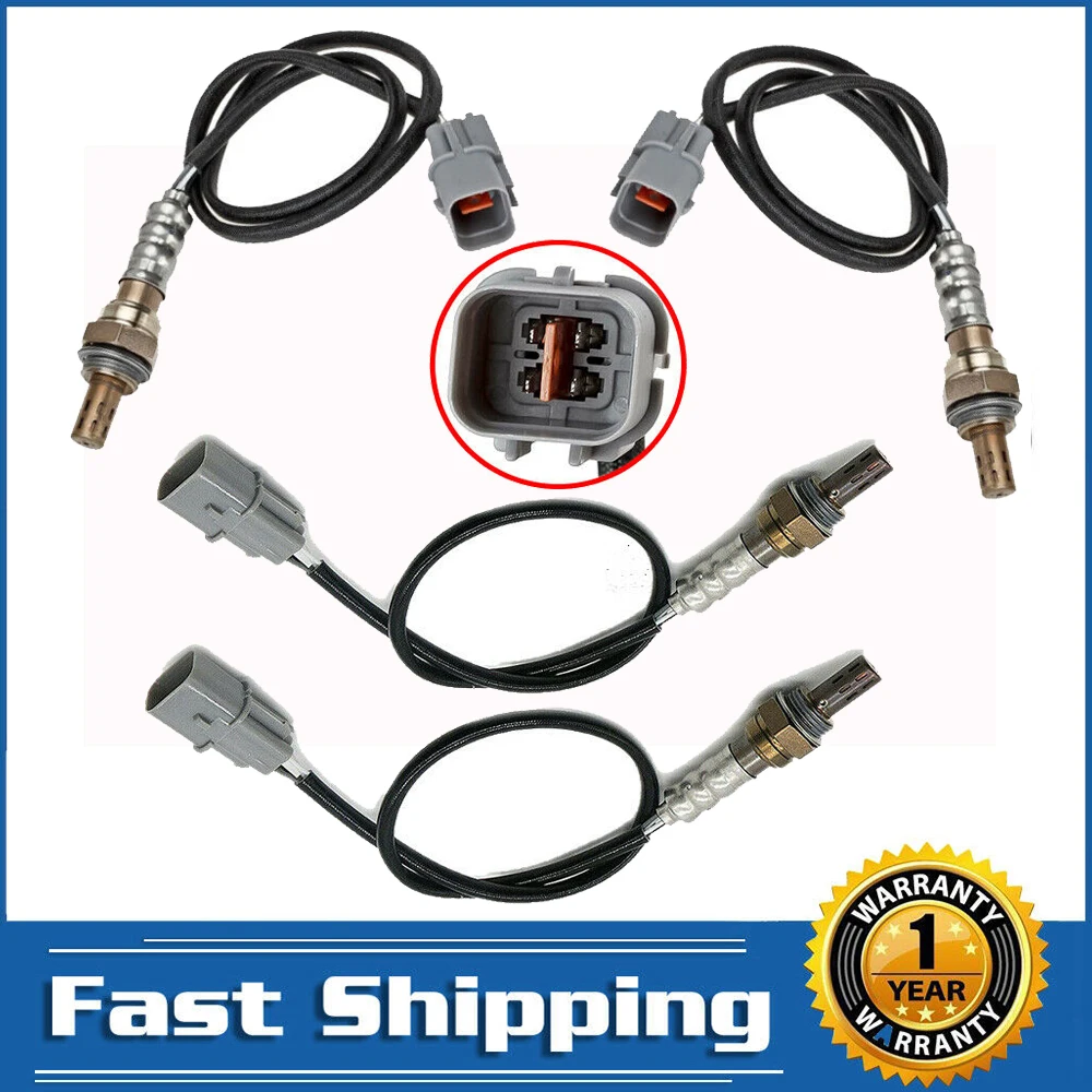 4pcs O2 Oxygen Sensor for Hyundai Tucson 2005-2009 Santa Fe 2003-2006 Kia Sportage 2005-2010 2.7L Upstream Downstream | Автомобили и