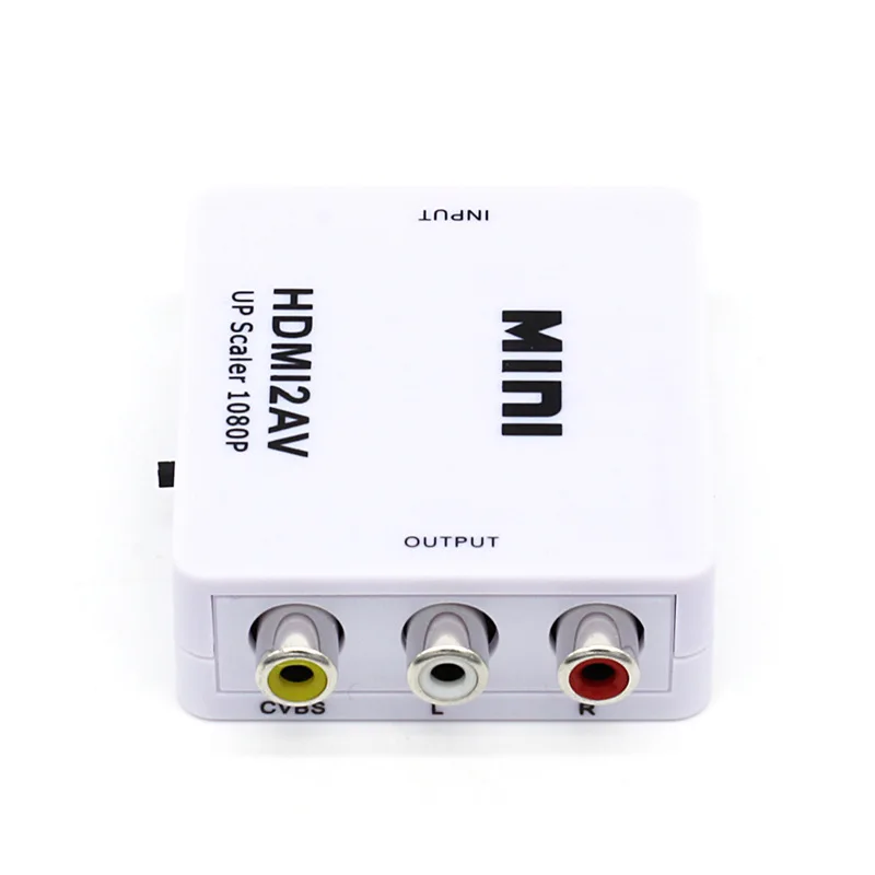 Адаптер преобразователь hdmi av HD видео с HDMI на RCA AV/CVSB L/R 1080P HDMI2AV поддержка NTSC PAL