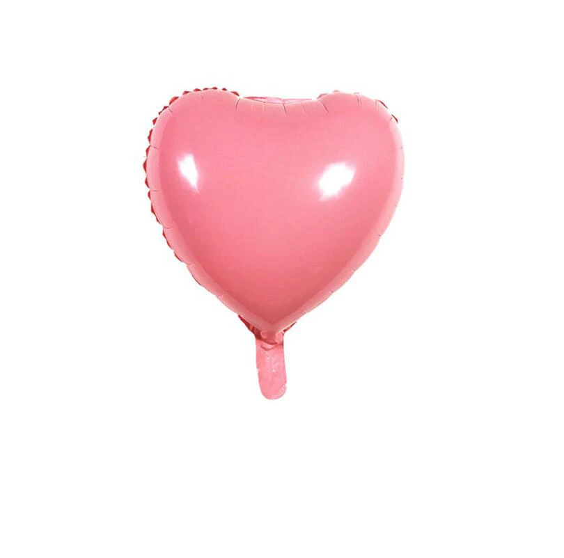 pink Новинка, 5 шт., 18 дюймов, макарон, конфетный цвет, звезда, сердце, фольгированные фигурные шары, день рождения, вечеринка, вечеринка, девочка, свадебные украшения воздушные шары - Цвет: pink