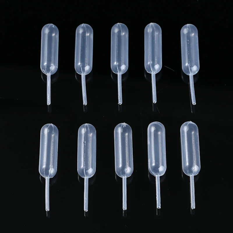 100 штук 65 мм пипетки пластиковые Squeeze 4 мл трансферные капельница для кекса