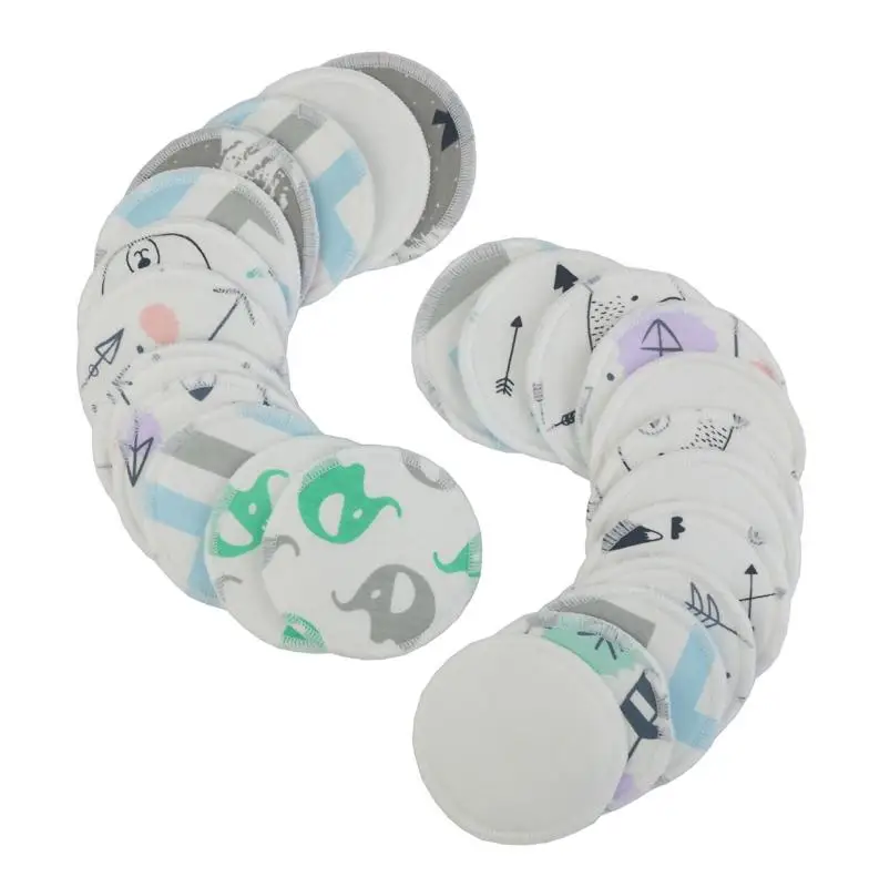 Многоразовые ватные тампоны для снятия макияжа 12 шт./лот моющиеся двухслойные