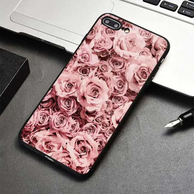 

Phone Case for iPhone 12 11 mini pro XS MAX 8 7 6 6S Plus X 5S SE 2020 XR Retro cartoon artistic flower