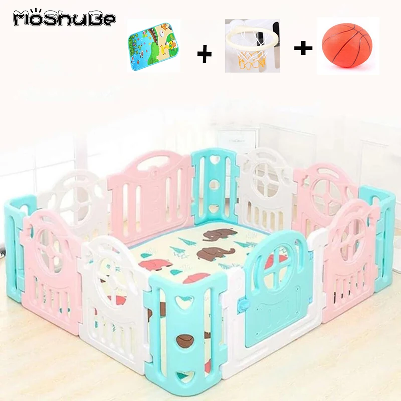 Разноцветный детский манеж Защитные барьеры для малышей двора помещения