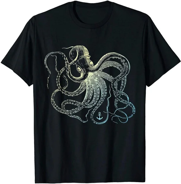 

Octopus Shirt Cool Vintage Marine Biologist Ocean Sea Life 3 T-Shirt
