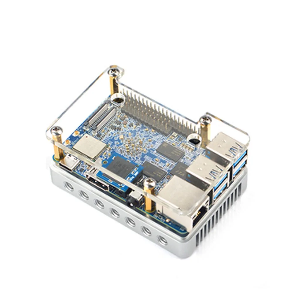 NanoPi M4 2 ГБ/4 ГБ DDR3 Rockchip RK3399 SoC 2,4G и 5G двухдиапазонный WiFi+ Bluetooth 4,1 поддерживает Ubuntu Android