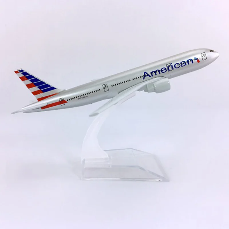 16 см 1:400 B777 200 модель американского самолетов с сплав на основе самолет