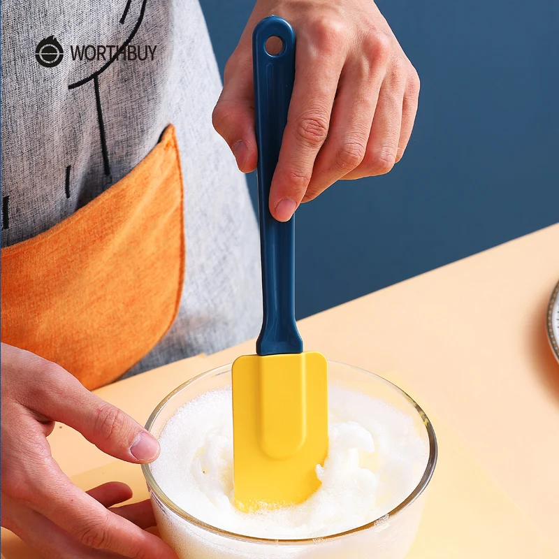 

WORTHBUY Silicone Brush Spatula Set Non-Stick Silicone Cooking Utensils With Heat-Resistant Handle Kitchen Pastry Baking Tools